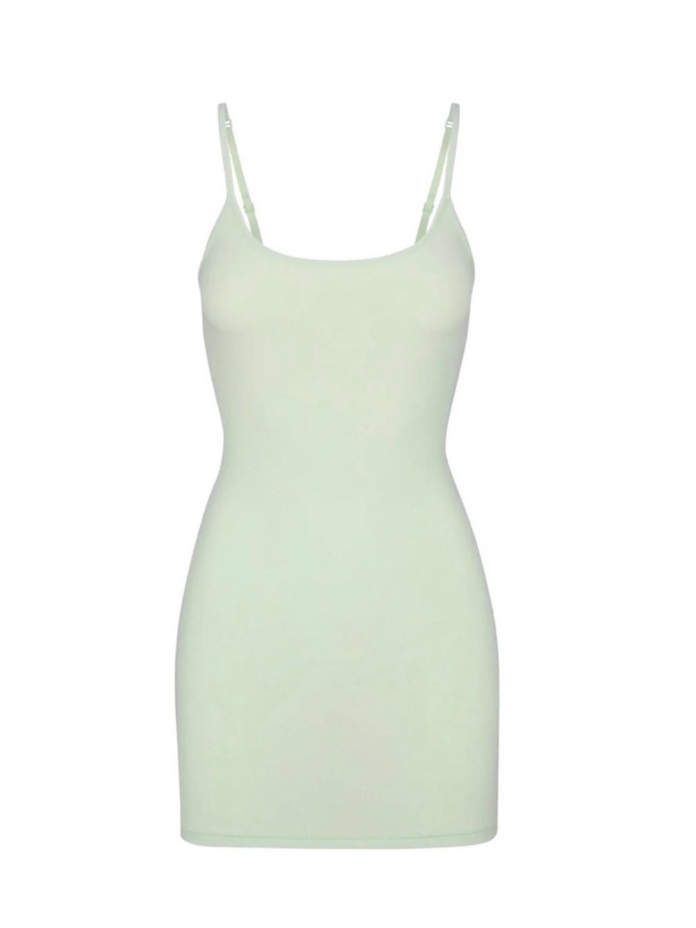 SKIMS Soft Lounge Mini Slip Dress in Honeydew, XS